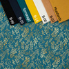 GOLDEN CORALS (GOLDEN OCEAN) / sea blue - single jersey with elastane 