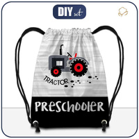 BATOH-PYTEL - TRAKTOR / šedivý EN / Velikost na výběr