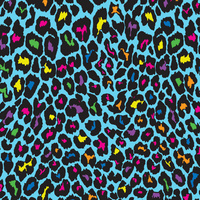 NEON LEOPARD PAT. 3 - Hydrophobic brushed knit