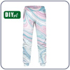 CHILDREN'S JOGGERS (LYON) - WATERCOLOR - looped knit fabric (86/92)