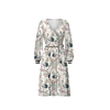 WRAP MIDI DRESS (BIANCA) - Japanese Garden wz.1 - sewing set XXL