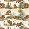 WILD BOAR WZ. 1 - lekka dzianina drapana