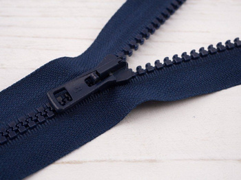 Plastic Zipper 5mm open-end 30cm - navy B-19