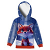 KINDER HOODIE (ALEX) - ANIMIERTER FUCHS - Nähset (134/140)