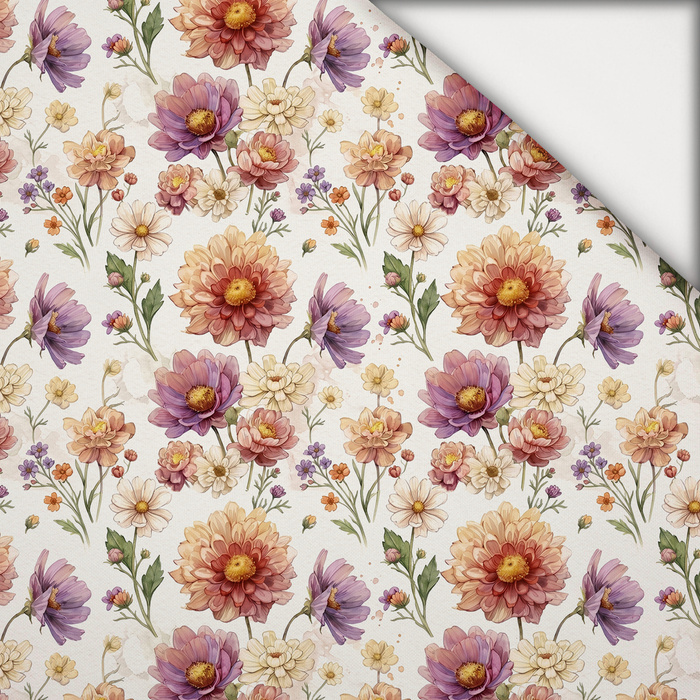 FLOWERS HEDGEHOG FAMILY - leichte Maschenware angeraut