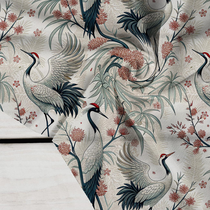 Japanese Garden wz.1 (birds) - Crepe