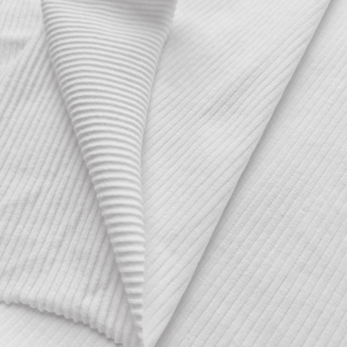 RIB JERSEY- weiß