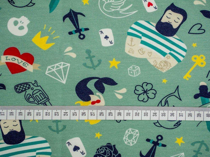 TATTOO / seladon -  Sommersweat