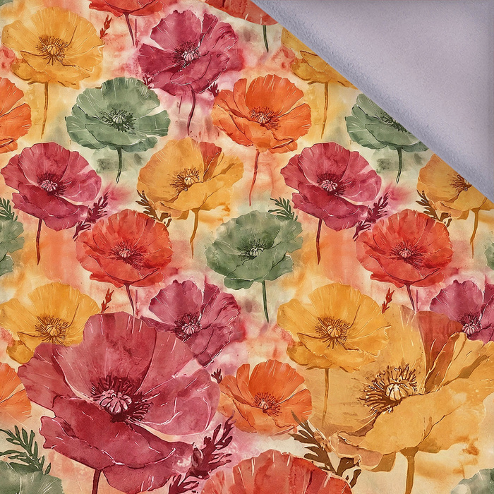 FLOWERS PAPAYA ORANGE WZ. 2 - softshell