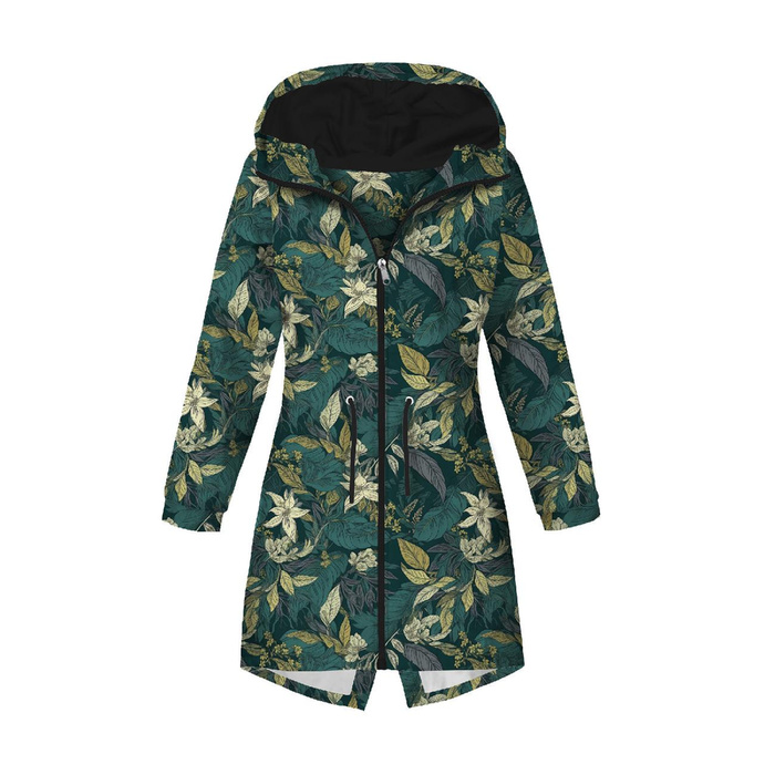 GREEN LEAVES WZ. 3 - dzianina drapana z elastanem ITY