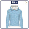 CLASSIC WOMEN’S HOODIE (POLA) - FROSTED TWIGS (ENCHANTED WINTER) - looped knit fabric - L