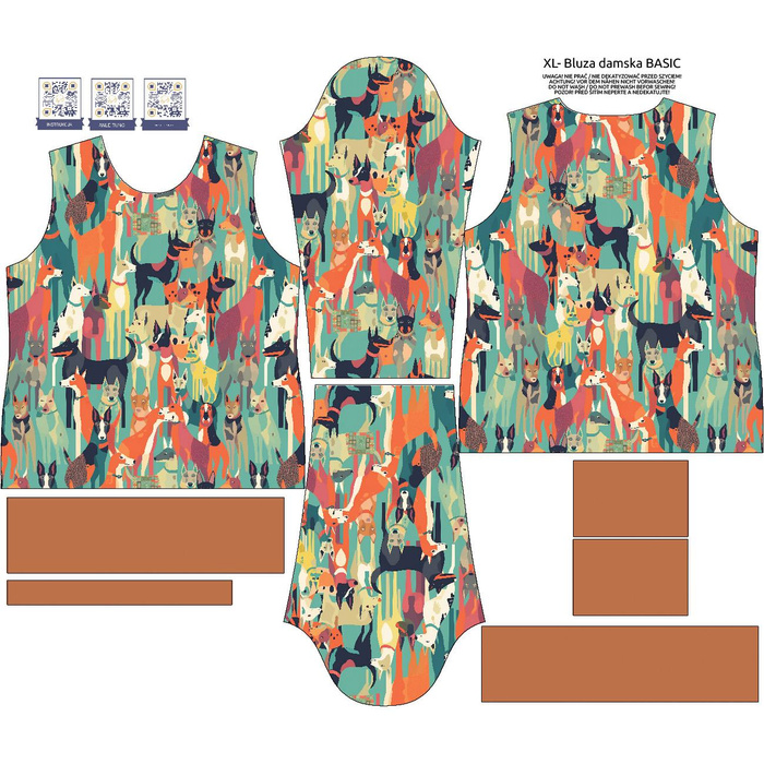 BASIC DAMEN SWEATSHIRT (HANA) - ANIMALS MS.3 - Sommersweat