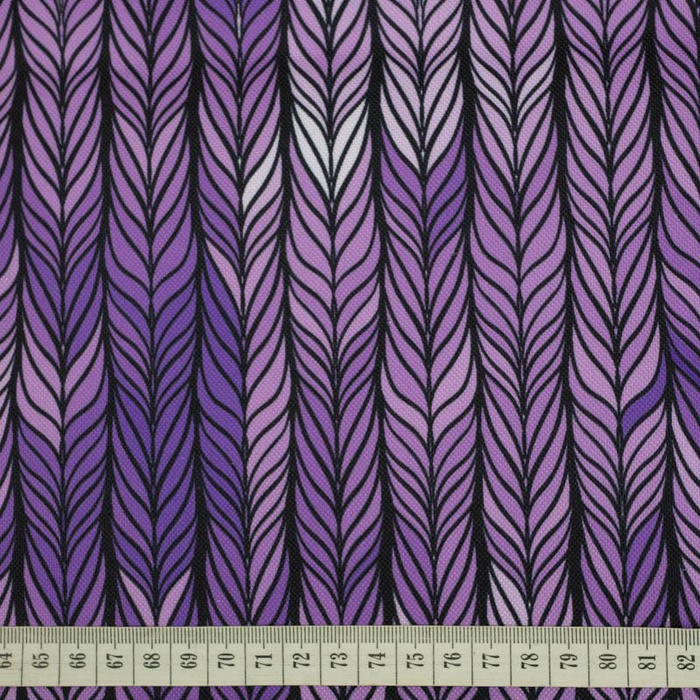 BRAID / purple - Waterproof woven fabric