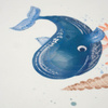 WHALE pat. 2 (MAGICAL OCEAN) - PANORAMIC PANEL (60cm x 155cm)