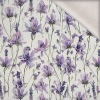 PASTEL FLOWERS WZ. 33 - dzianina drapana z elastanem ITY