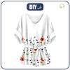KIMONO BLOUSE - FIELD FLOWERS - sewing set L-XL