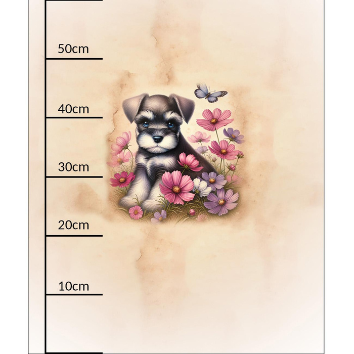 CUTE ANIMALS wz.1 - Panel (60cm x 50cm)  Polster- Velours