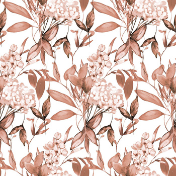 FLOWERS WZ.11/ Mocha Mousse - Viscose jersey