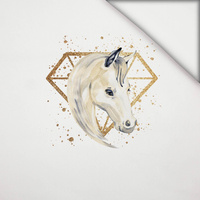 HORSE pat. 4 - PANEL (60cm x 50cm) light brushed knitwear