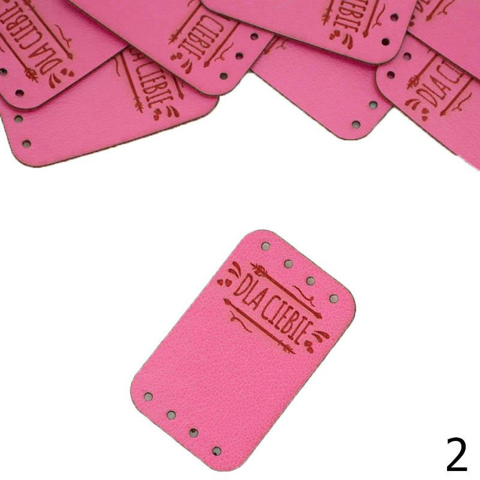 Falt-Label „DLA CIEBIE'' 2,5x4 cm - Farben nach Wahl