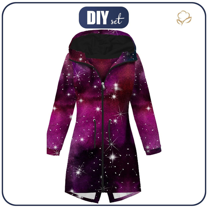 WOMEN'S PARKA (ANNA) - WATERCOLOR GALAXY PAT. 8 - softshell M