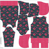 BLUZA DAMSKA "POLA" (XXXL) CLASSIC Z KAPTUREM - FLOWERS 3D WZ. 10 - zestaw do uszycia