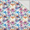 Butterfly & Flowers wz.16 - looped knit fabric