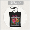 SHOPPER BAG - COLORS LOVE / black - Waterproof woven fabric - sewing set