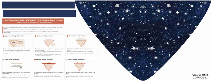 PELERYNA - CZARODZIEJ / Rozmiar do wyboru