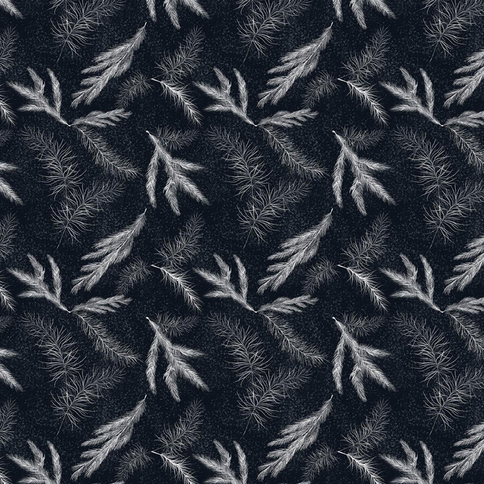 WINTERZWEIGE M. 3 (WINTER IM PARK) - Webware für Tischdecken