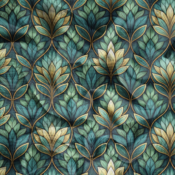 Stained Garden wz. 10 - Baumwoll Musselin