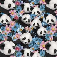 PANDY / FLOWERS PAT. 4 - light brushed knitwear