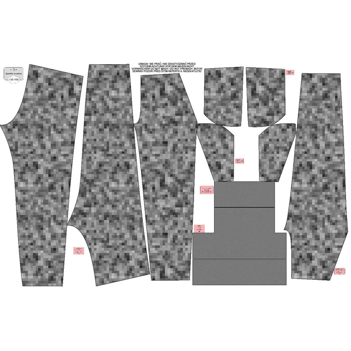 KINDER-JOGGINGHOSE (LYON) - PIXEL MS.2 / grau - Sommersweat