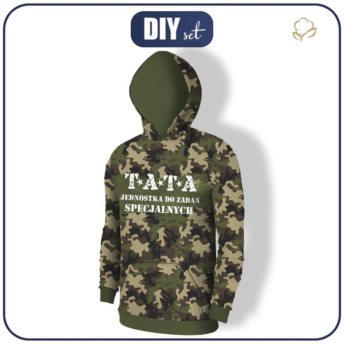 HERREN HOODIE (COLORADO) XXL - TATA / CAMOUFLAGE - Nähset