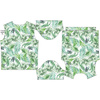 MEN’S T-SHIRT - PALM LEAVES pat. 4 / white - single jersey
