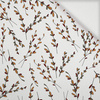 AUTUMN TWIGS / white (RED PANDA’S AUTUMN) - Woven Fabric for tablecloths