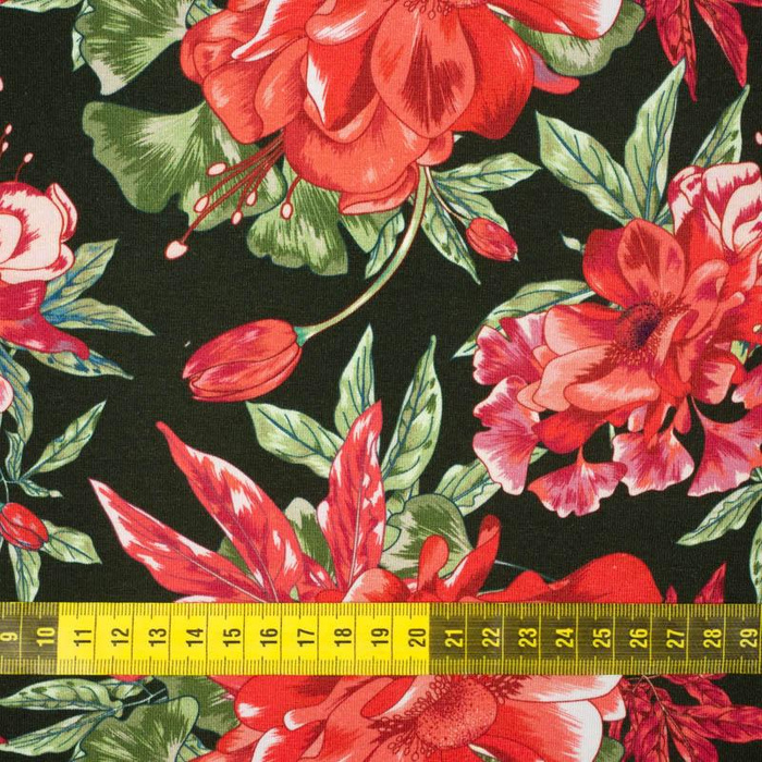 AZALEAS (RED GARDEN) - single jersey 