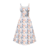DRESS "ISABELLE" - RETRO FLOWERS WZ. 4 - sewing set