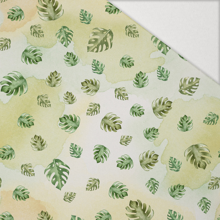MINI MONSTERA / WATERCOLOR WONDERS - Hydrofobní česaná teplákovina