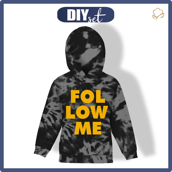 DZIECIĘCA BLUZA Z KAPTUREM (ALEX) - FOLLOW ME - zestaw do uszycia (134/140)