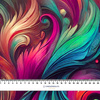 COLORFUL FEATHERS - Baumwoll Webware