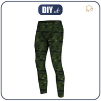 HERREN THERMO LEGGINGS (JACK) - GEOMETRISCHER CAMOUFLAGE M. 1 - Nähset L