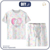 CHILDREN'S PAJAMAS "ADA" - UNICORN / streamers (WONDERLAND) - Bamboo Single Jersey with elastan (122/128)