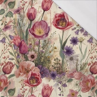 PASTEL FLOWERS WZ. 30 - Sommersweat mit Elastan