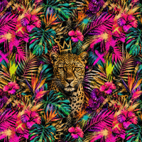 TIGER / NEON JUNGLE WZ. 5 - panel (75cm x 80cm)