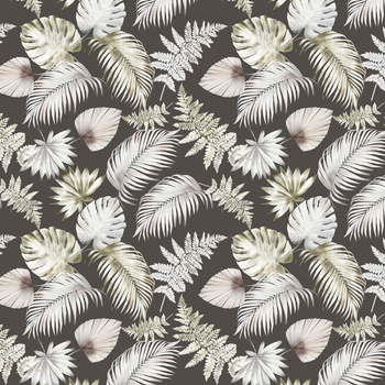 TROPICAL LEAVES - tkanina bawełniana