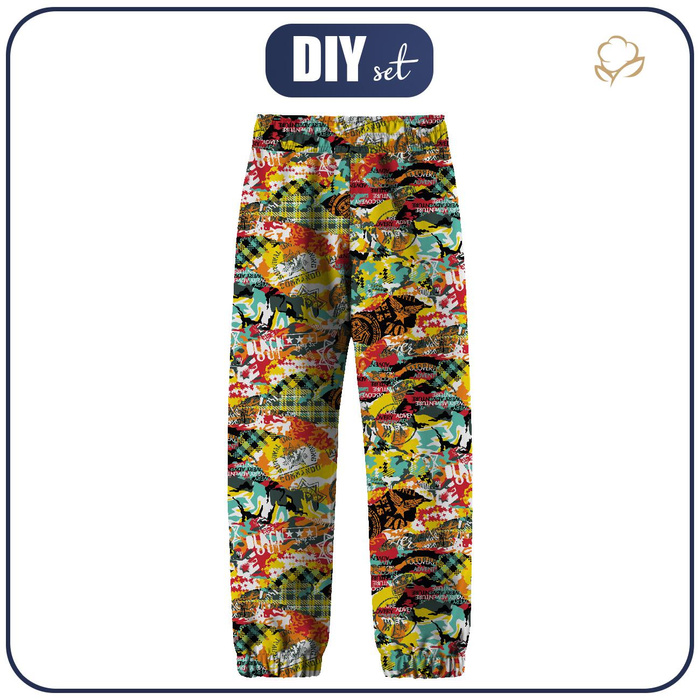 SOFTSHELL-HOSE (YETI) - CAMOUFLAGE BUNT (158-164)