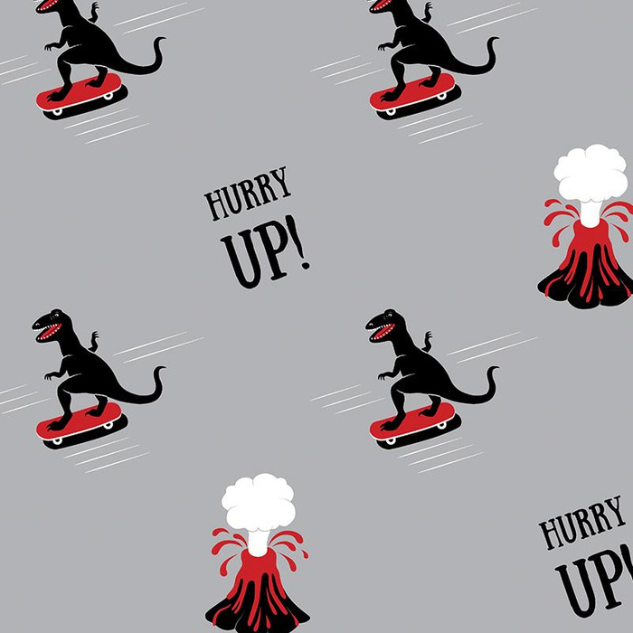 DINOSAURS - Waterproof woven fabric