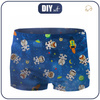 Boy's swim trunks - ANIMALS IN SPACE pat. 2 122-128