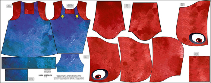 KID'S HOODIE (PARIS) - PLUMBER - sewing set (122/128)